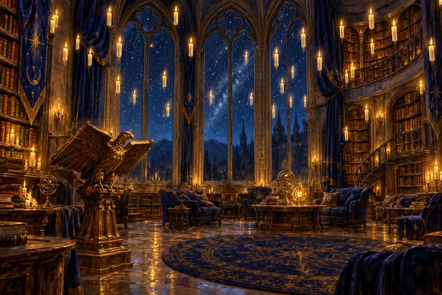 Ilustración de la casa Ravenclaw